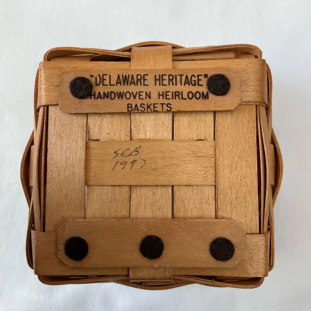 1st Edition 1997 Collector Basket Delaware Heritage Signed W/ Liner Carlisle, PA